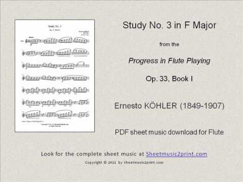 Köhler : Study No. 3, Op. 33, Book I