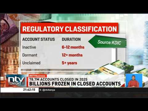 Billions frozen as banks close 78.7 million dormant accounts