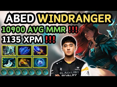 🔥 ABED WINDRANGER Midlane Cooking PUB 7.35d 🔥 1135 XPM Insane Play From ABED - Dota 2