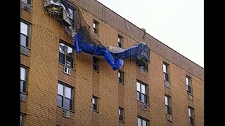 News 12 Greenwich Gardens Scaffolding Accident Coverage video thumbnail