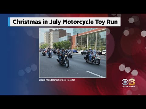 The 25th Annual 'Christmas In July Motorcycle Toy Run' Is Set To Take Place At Shriners Hospital For
