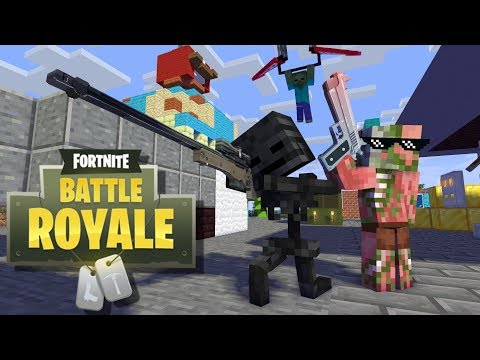 FORTNITE BATTLE ROYALE CHALLENGE X PewDiePie - Minecraft Animation