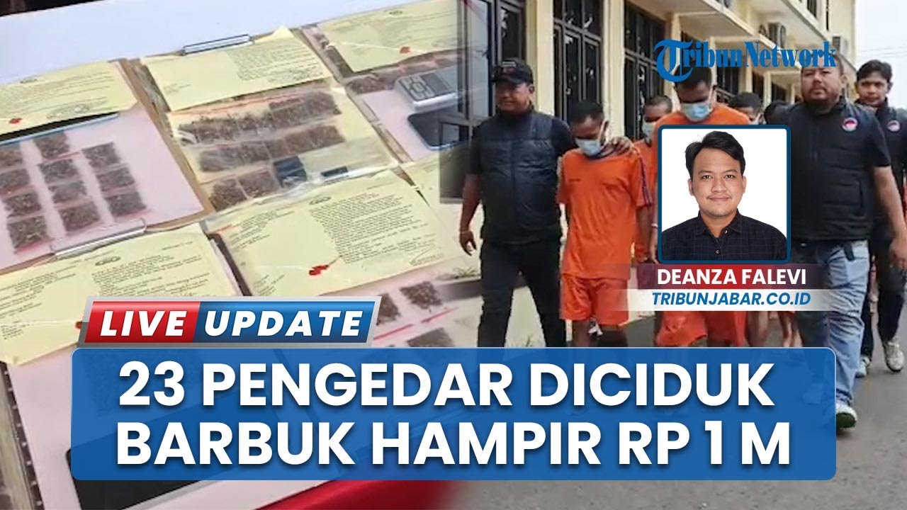 23 Tersangka Pengedar Narkoba Diciduk, Barang Bukti Hampir Rp 1 Miliar Disita