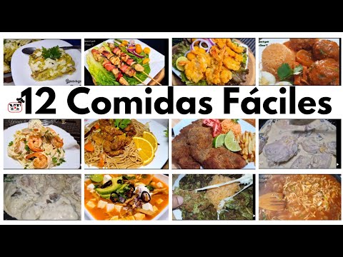‼️12 COMIDAS FÁCILES PARA TUS MENÚS| Compilación de Recetas Fáciles