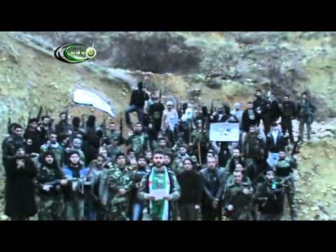 تشكيل لواء صقور بردى التابع لألوية أحفاد الرسول في قرية مضايا في ريف دمشق