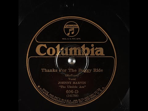 "Thanks For The Buggy Ride" by Johnny Marvin 1926 (Electrola 101)