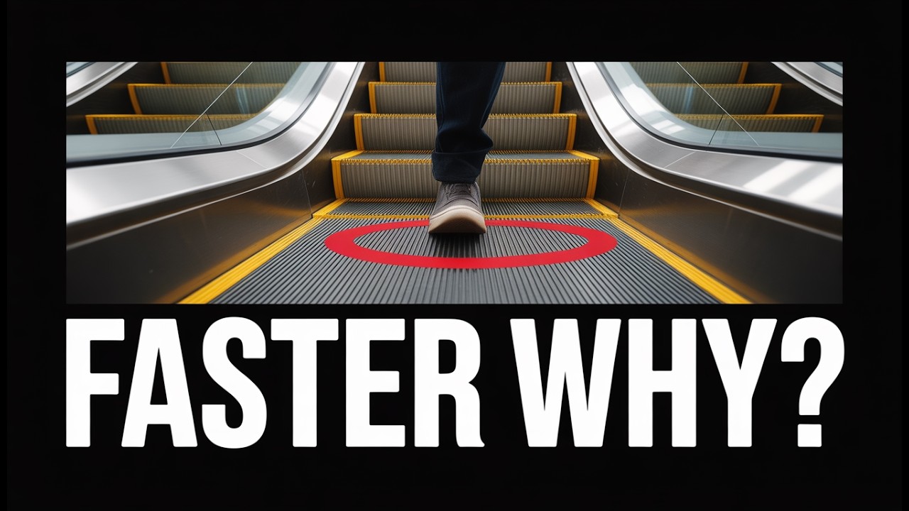 Why Do Escalators Suddenly Feel Faster?