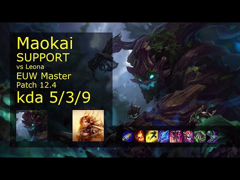 Rank 4 EUW Maokai: Support vs Leona