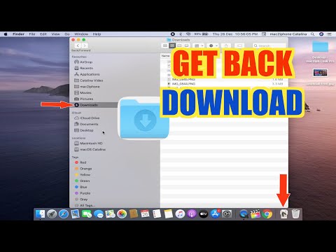 How to get back Accidentally deleted Download Folder on mac