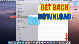 How to get back Accidentally deleted Download Folder on mac