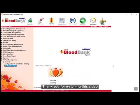 Ideal Blood Bank Software Demo