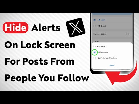 How To Hide Notifications On Lock Screen For Posts From People You Follow On X App (Updated)