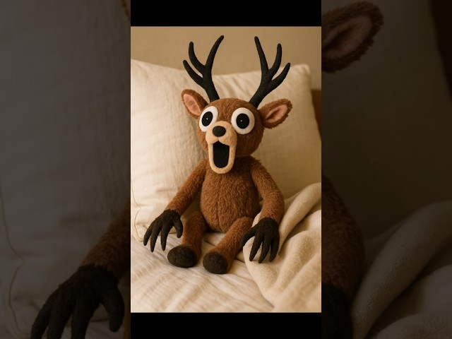 Vídeo relacionado con 99 Nights In The Forest Felpy, El villano de ciervo de peluche del juego, peluche suave para niños y adultos, regalo de peluche para Halloween y cumpleaños. (Roblox Noob)