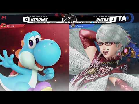 Quarantainment 24 Losers R7 - Nikolai (Lucas, Yoshi) Vs. Quigs (Bayonetta) Smash Ultimate - SSBU