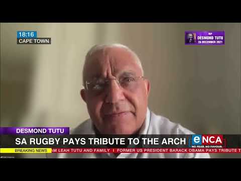 Desmond Tutu SA Rugby pays tribute to the Arch