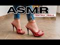 Red High Heels Sandals Walking Outdoors In High Heels FANTASY HEELS