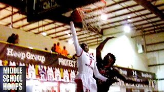 8th Grader Bryan Antoine DUNKS ON DEFENDER at Winter Warz 2015