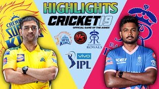 IPL 2021 HIGHLIGHTS | CSK VS RR FULL MATCH (CRICKET 19)  || MATCH 12 HIGHLIGHTS​​​ #vivoipl2021