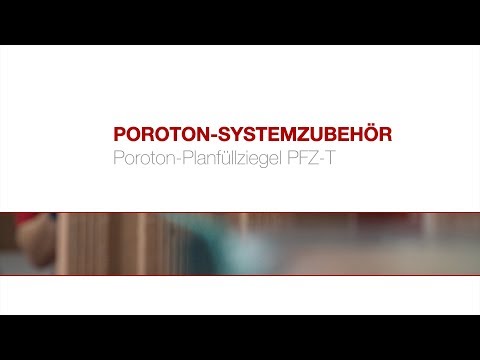 Poroton Systemzubehör - Planfüllziegel PFZ-T