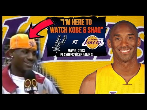 Kobe Bryant (39 points) *Young Fan LeBron* Spurs at Lakers- 2003 Playoffs WCSF Game 3