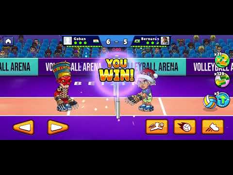 volleyball arena won all three matches