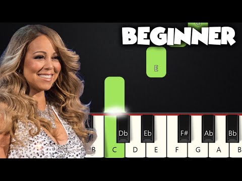 O Holy Night - Mariah Carey | BEGINNER PIANO TUTORIAL + SHEET MUSIC by Betacustic
