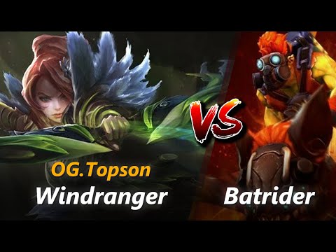 How to Windranger mid vs Batrider (feat. Topson) | First 10 minutes