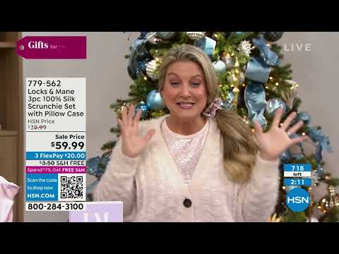 Locks   Mane 100% Silk 3Piece Scrunchie Set with Pillow ...