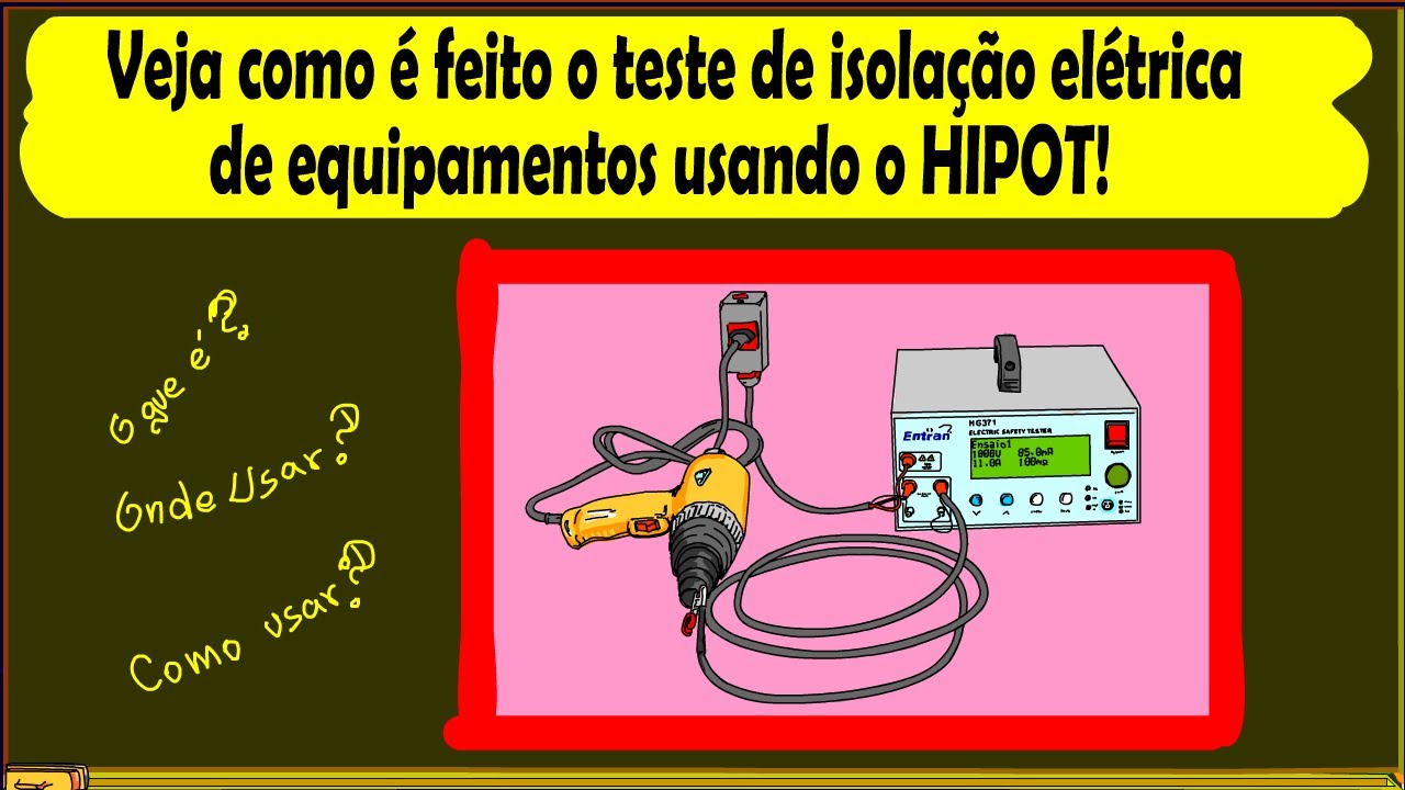 Veja como é feito o teste de isolação elétrica de equipamentos usando o HIPOT