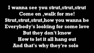 Adam Lambert - Strut ( lyrics on screen )