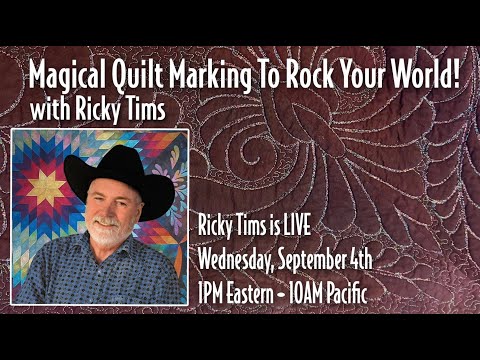 Ricky Tims LIVE - Magical Quilt Marking