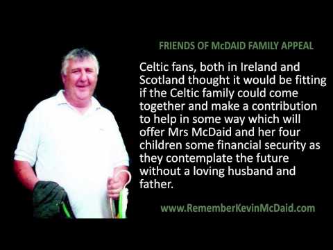 Remember Kevin McDaid Celtic Supporters Appeal