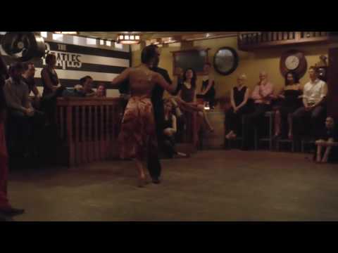  Fabian Peralta  and  Josefina Bermudez Avila  are  dancing  to  "  Amarroto  "  by  Juan D'Arienzo