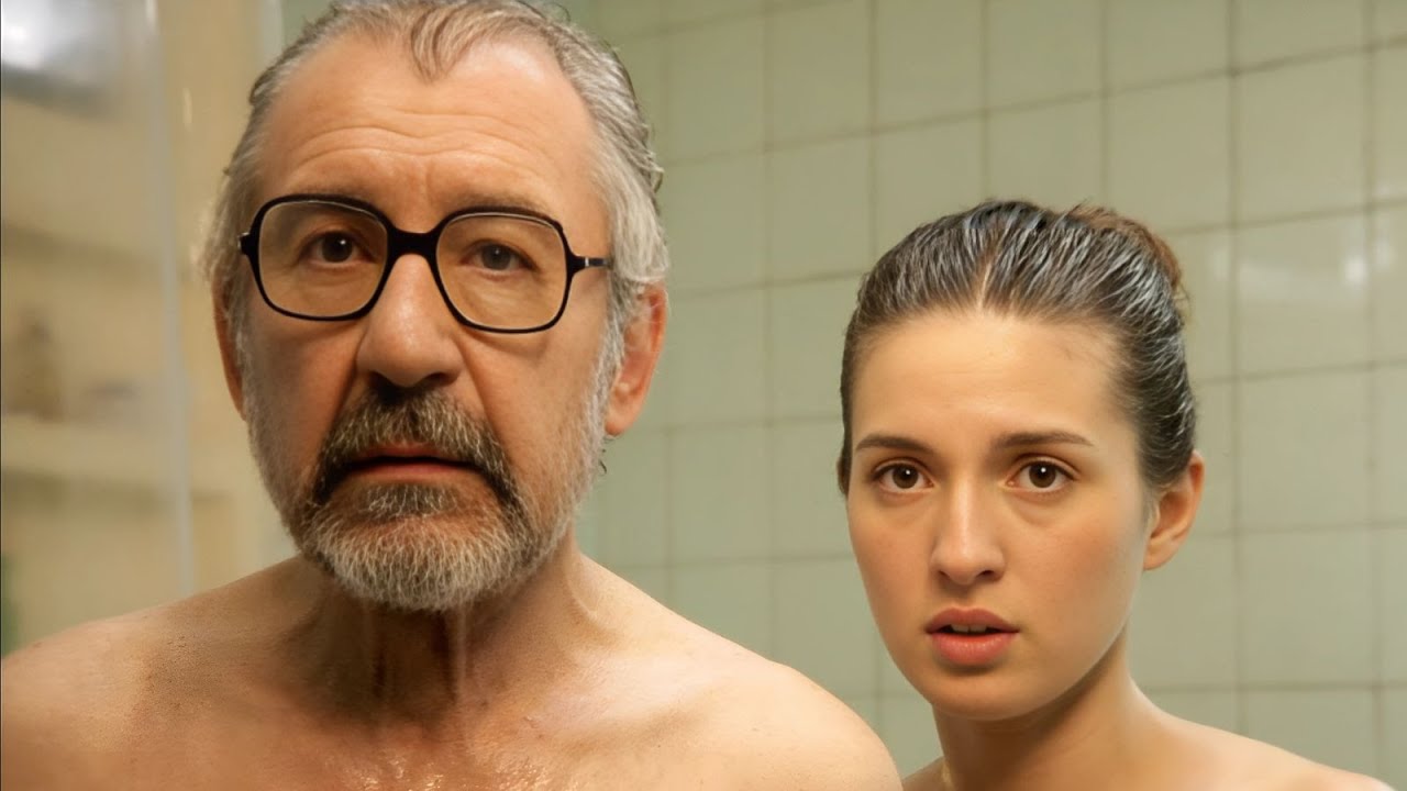 バスルームにおじいさんと閉じ込められてしまった美女【映画紹介】