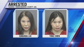 Two women charged with prostitution related offenses at Evansville spa