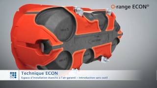 O-range ECON® boîtiers pour parois creuses