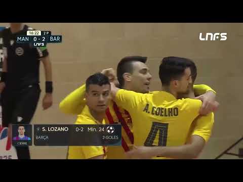 Gol Sergio Lozano (0-2) Manzanares FS - Barça FS. J21, 1Div. LNFS