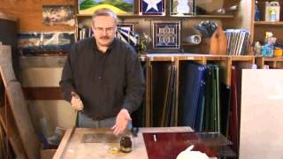 Hand Held Cutter Stained Glass Cutting Demonstration