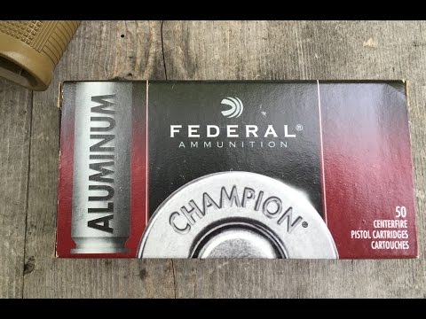 .45ACP, 230gr FMJ, Federal Champion Aluminum (CAL45230), Velocity Test