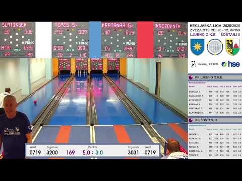 LIGA ZVEZA OTS CELJE / 12. KROG / KK LJUBNO G.K.E. - KK ŠOŠTANJ II / 3.2.2026  - Video 2/2