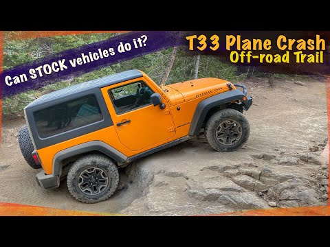 T33 Plane Crash Trail Guide mit einem Stock Wrangler auf 32ern