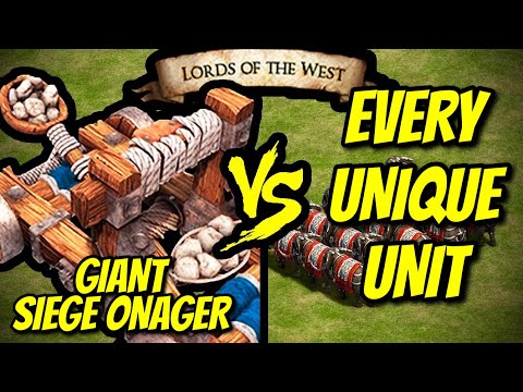 GIANT SIEGE ONAGER vs EVERY UNIQUE UNIT | AoE II: Definitive Edition