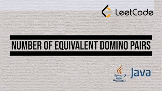 YouTube video '1128. Number of Equivalent Domino Pairs #leetcode #leetcodequestionandanswers #amazoninterview'