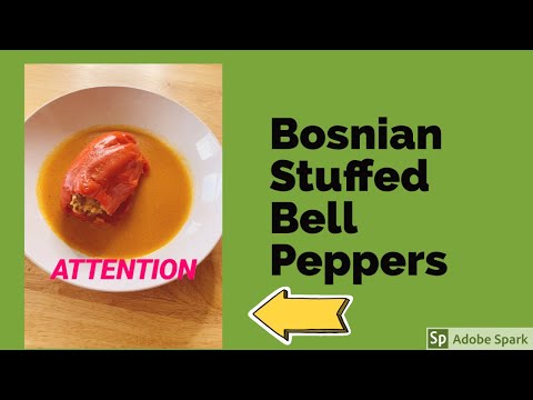 Stuffed Bell Peppers Bosnian Recipe “Punjene Paprike” (Monika’s International Cooking)
