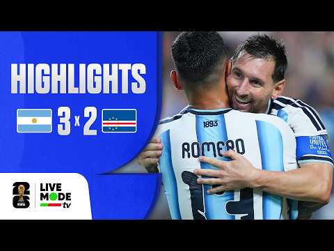 Argentina 3-2 Cabo Verde (WC 2026)