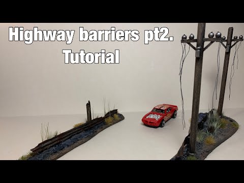 Highway barriers for Gaslands pt2. - tutorial