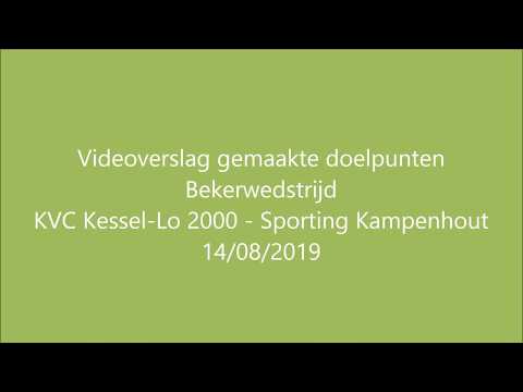 Videoverslag gemaakte doelpunten KVC Kessel-Lo 2000 - Sporting Kampenhout