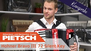 Video thumbnail for Akkordeon - Hohner Bravo III 72 Silent Key - Klangprobe by Musik-Center Pietsch