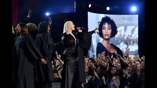 Audience goes CRAZY over Christina Aguilera&#39;s Whitney Houston tribute