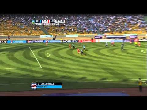 Gol de Rinaldi. Belgrano 0 - Argentinos 1. Fecha 16. Primera División 2015. FPT.